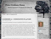 Tablet Screenshot of petergrahamdunn.com